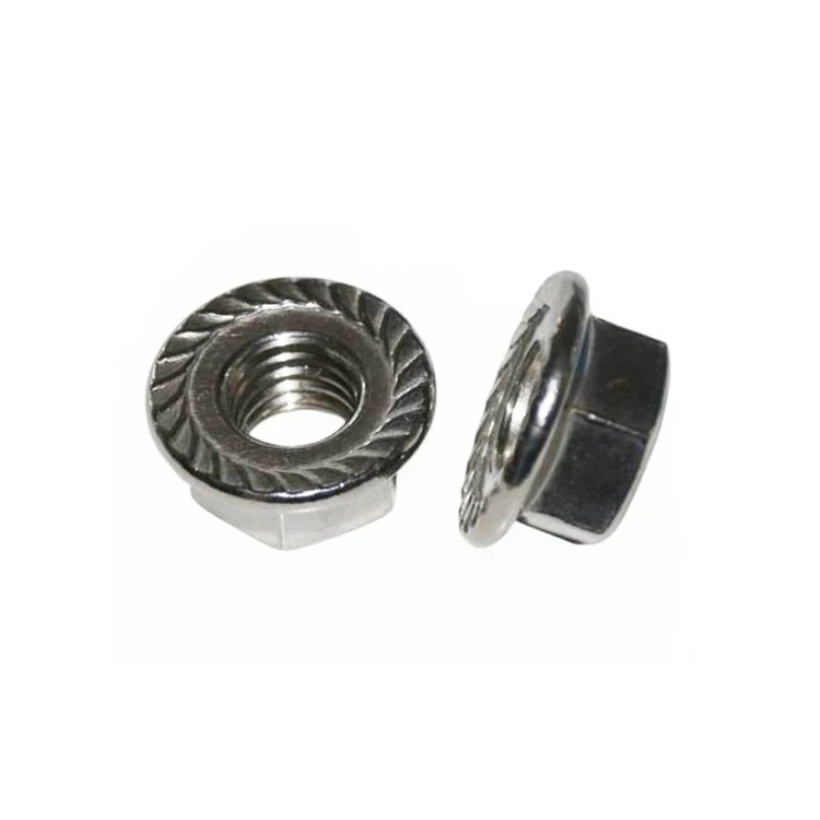 M3m16 Stainless Steel Flange Nut M20 Hex M16 Nuts M10 Low Carbon Zinc