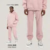 Ankle banded pants-Light pink