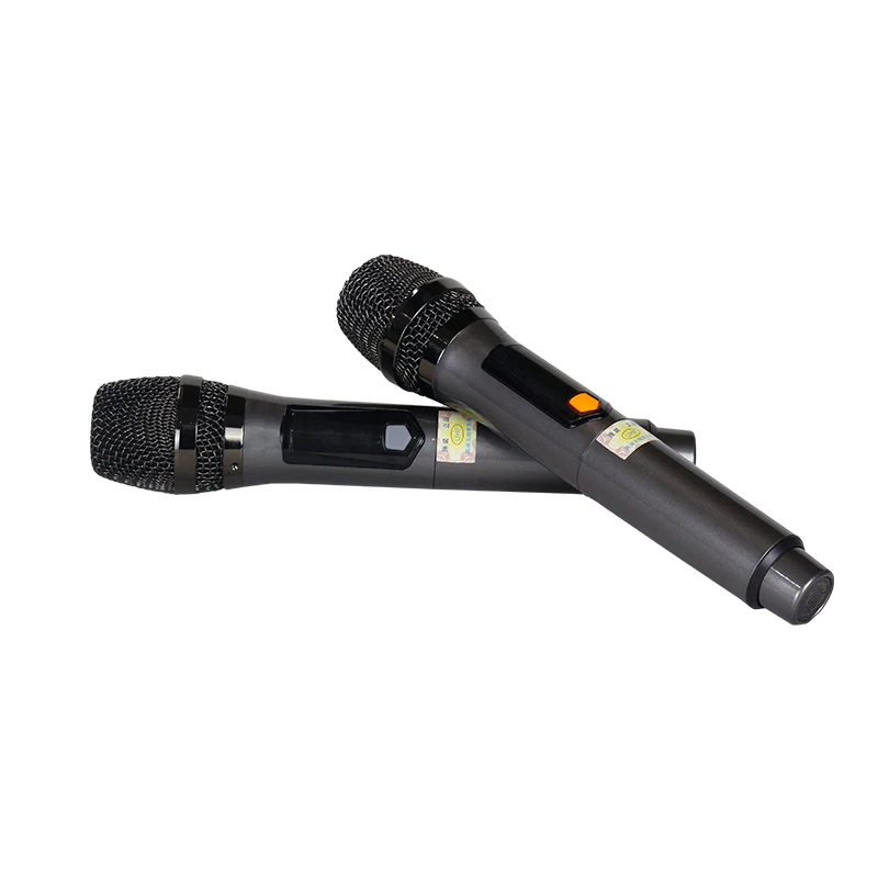 T Professional 2 Channels Uhf Wireless Classic Ktv Handheld Microphones