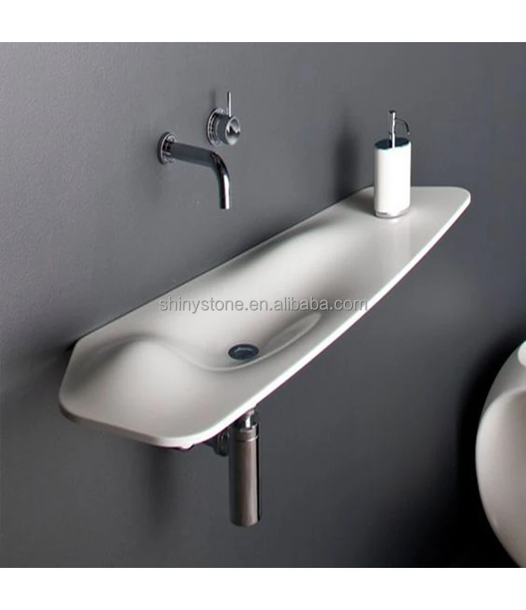 Water Fall Fashion Design Solid Surface Wholesales Wash Hand Basin