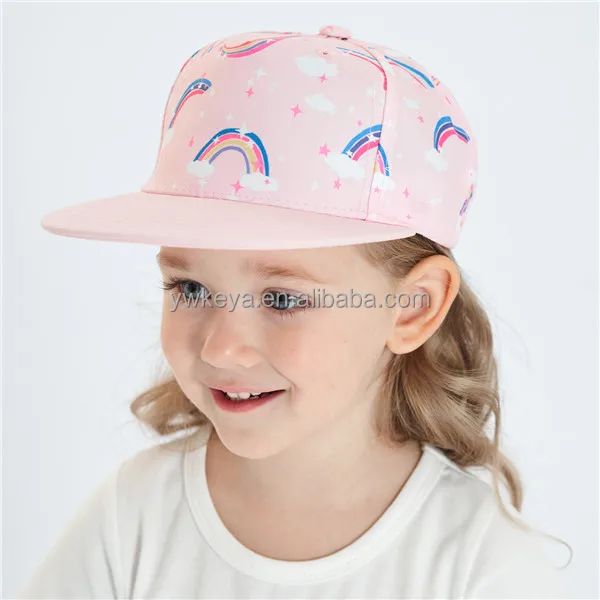 Pink Pig Kids Hats Printing Cowboy Hat Adjustable Baseball Cap for Boys Girls 
