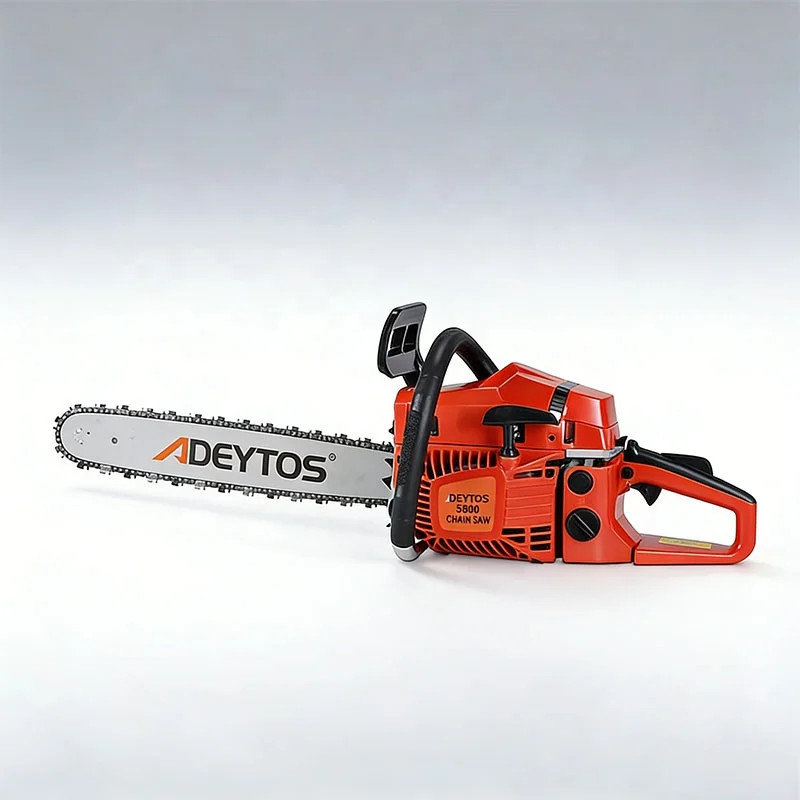 5800 2-Stroke Gasoline Chainsaw - 2400W Industrial Wood Cutting