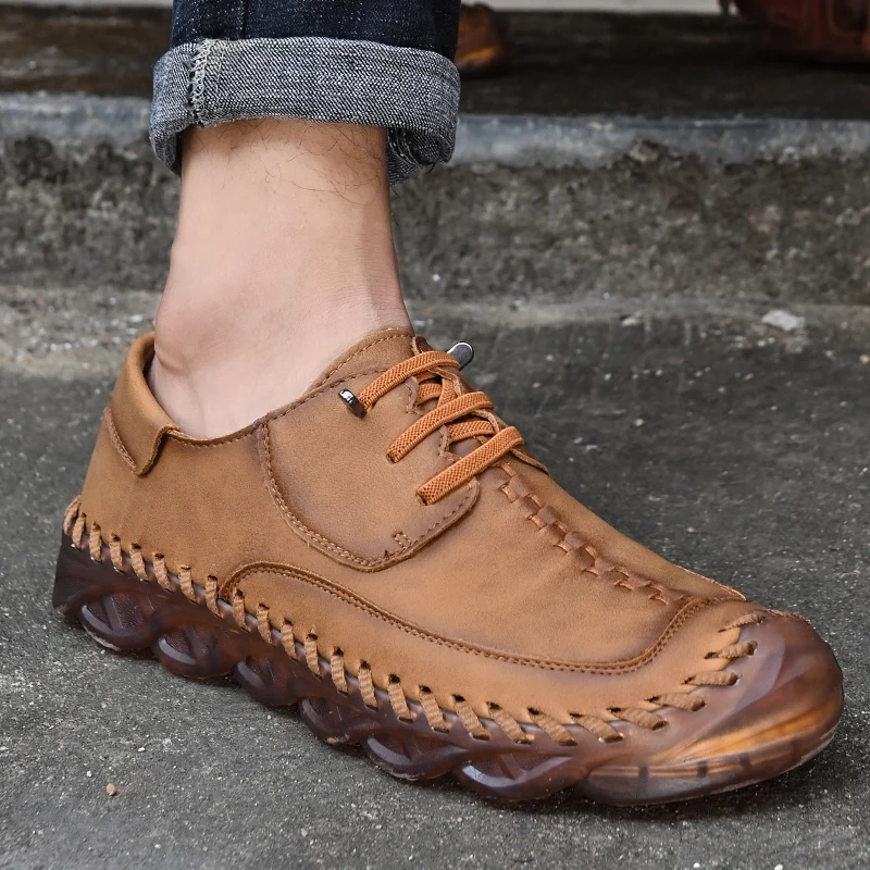 New Model Genuine Leather Mens Casual Dress Shoes Manufacturer Breathable Dress Shoes