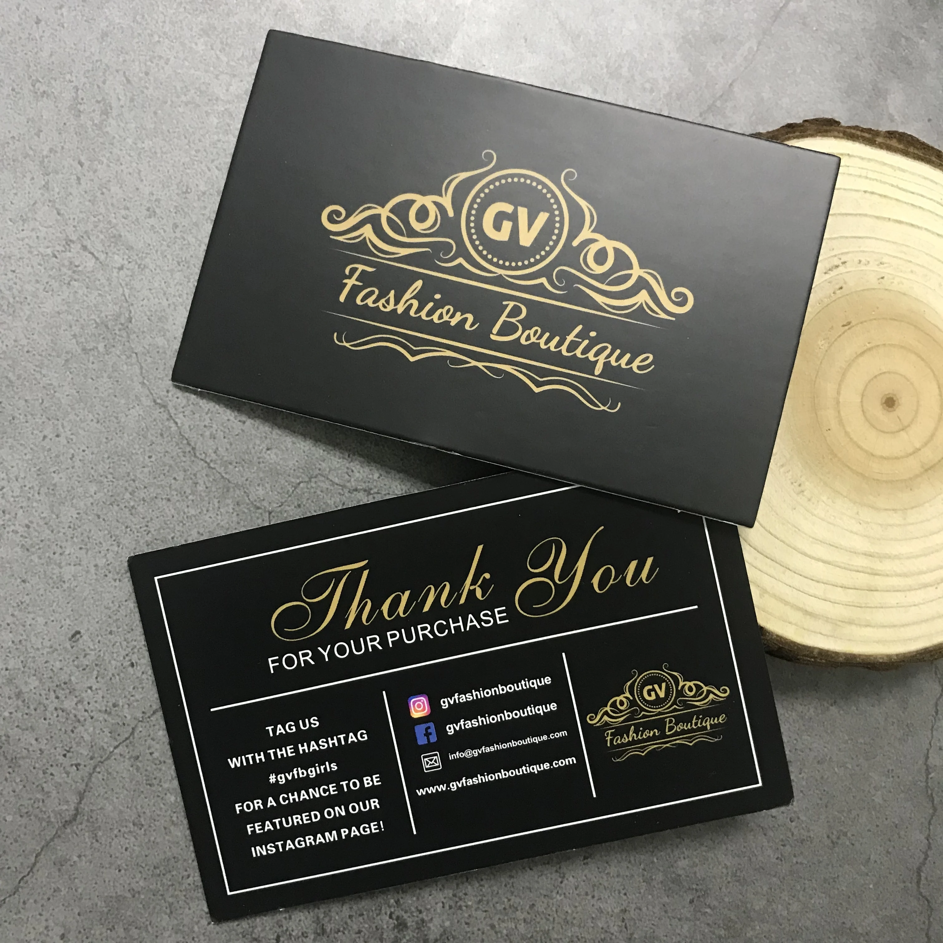 Custom Thank You Card Eco-friendly Design Offset Printing for