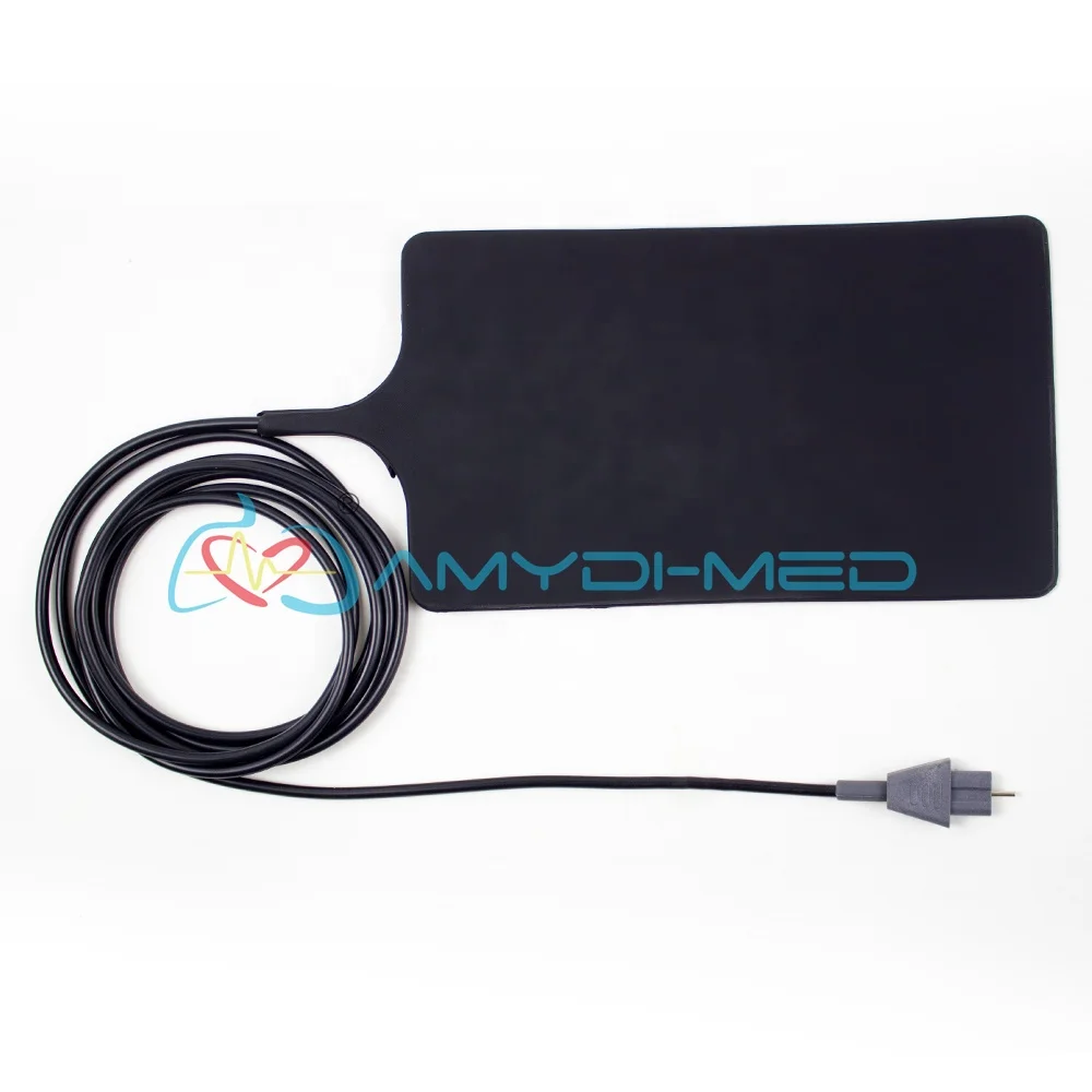 Amydi-med Factory OEM Patient Plate/esu Leep Plate Reusable Electrosurgical Grounding Pads Black Hospital Medical Soft Clinic
