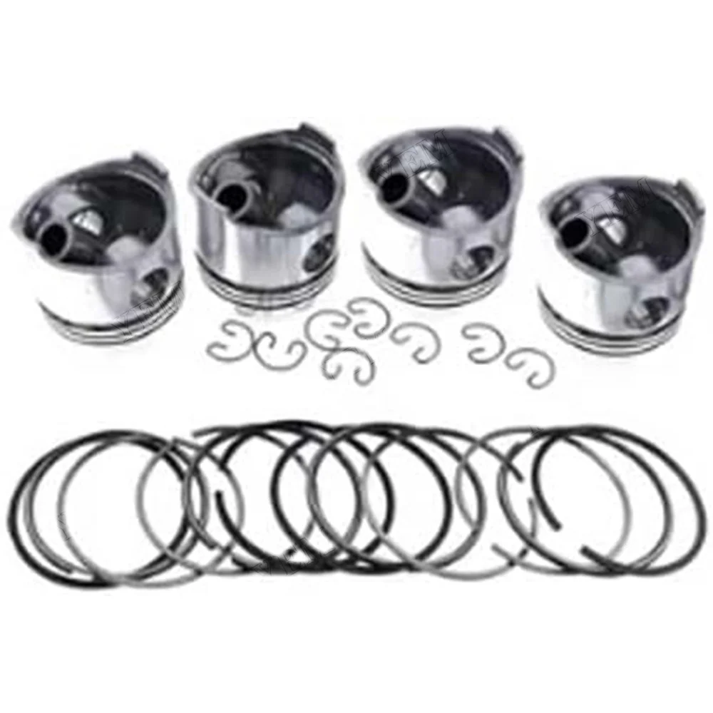 Piston & Piston Ring Set STD 129004-22080 129004-22500 for Yanmar Engine 4TNV84