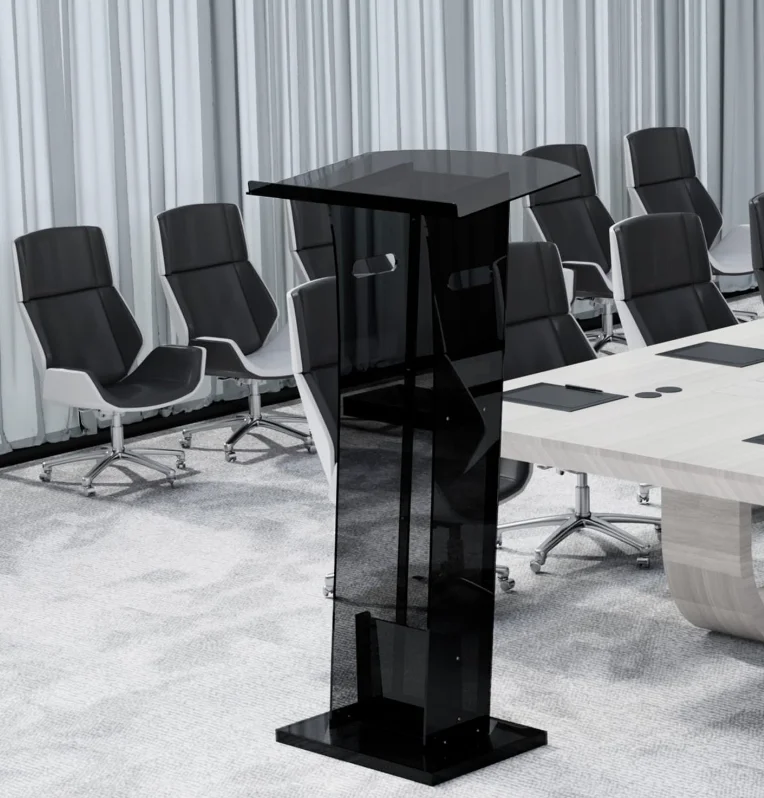 Gaojian Professional Acrylic Podium Conference Table and Award Reception Lectern Platform for Church or Office Wedding Usage