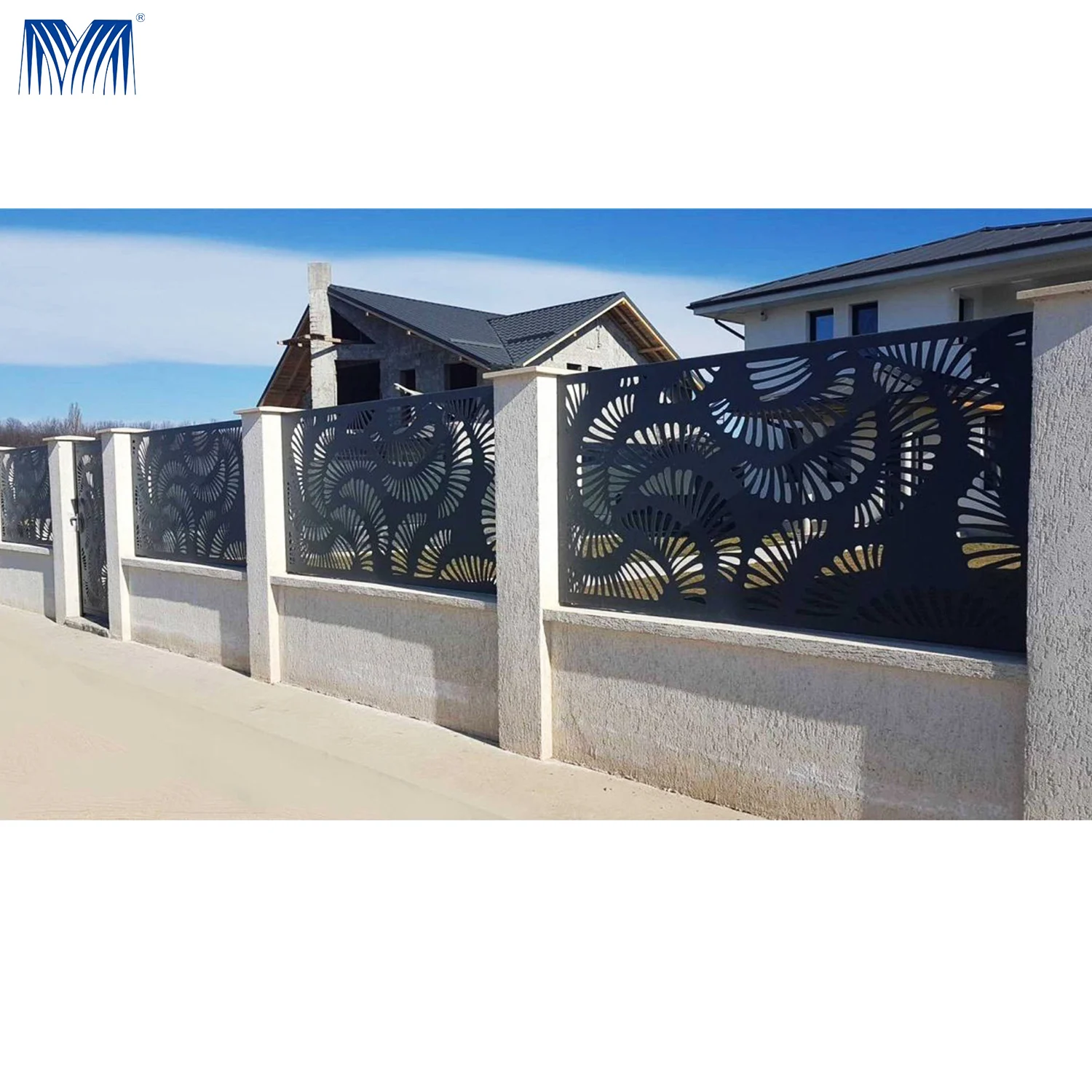 Curtain Wall Solid Aluminium Fence Panels Aluminium