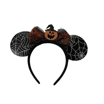 AOKWAWALIY Halloween Stirnband Mit Kürbis & Schleife – Lustiges Party Haarband Für Kostüm & Cosplay