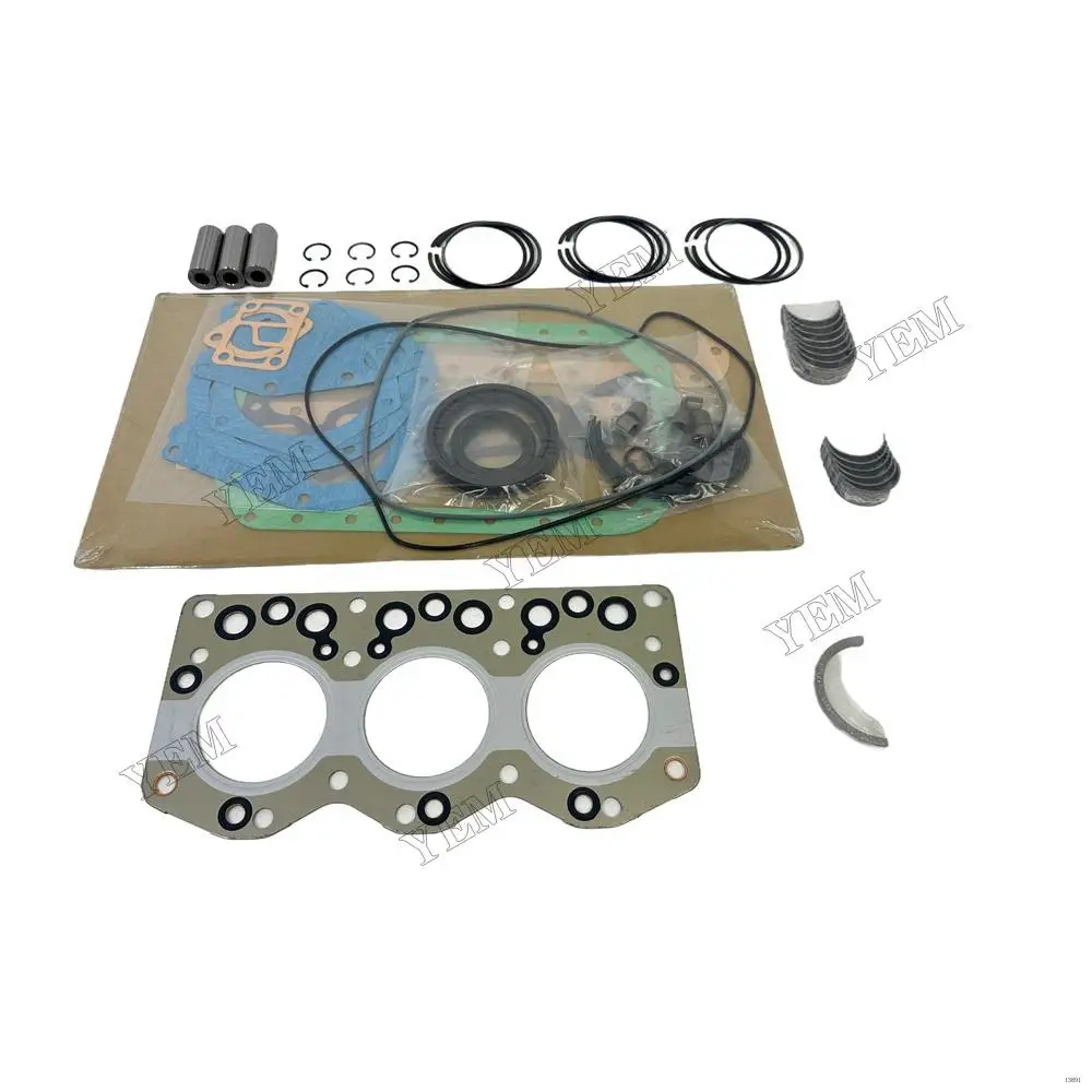 For Isuzu 3AE1 Overhaul Re-ring Kit Engine Part Gasket Piston Set