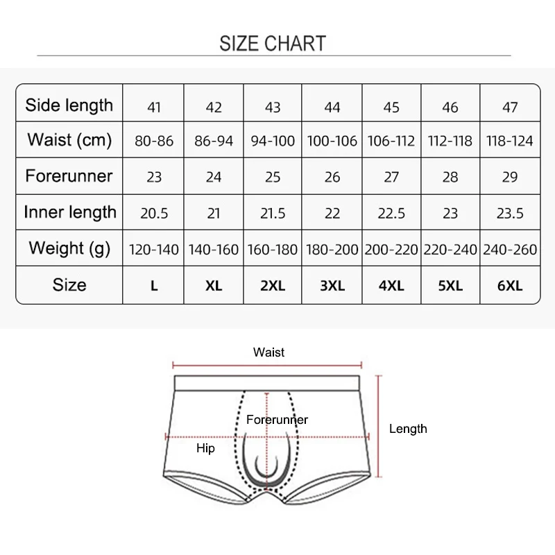 Customized Logo Cotton Men's Underwear Knickers Extra Large Size Mid ...