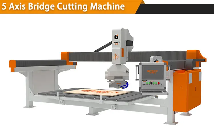 Ganger CNC 5 Axis Bridge Saw GQ-3220D Stone Cutting Machine 400mm ...