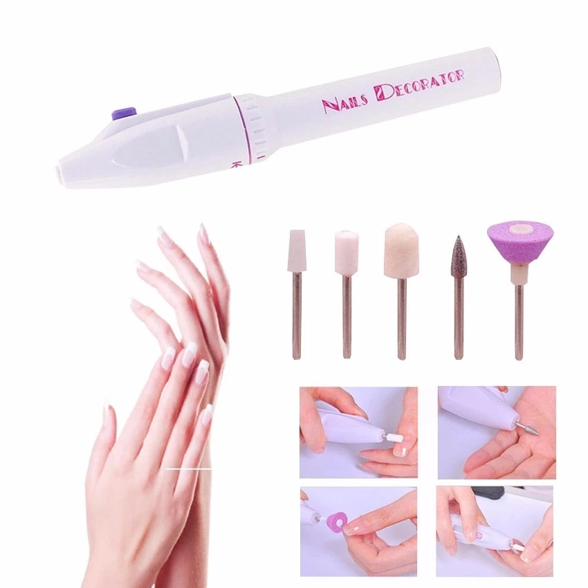 Portable Nail Buffer Fingernail Grinder Kit Manicure Set Grinding