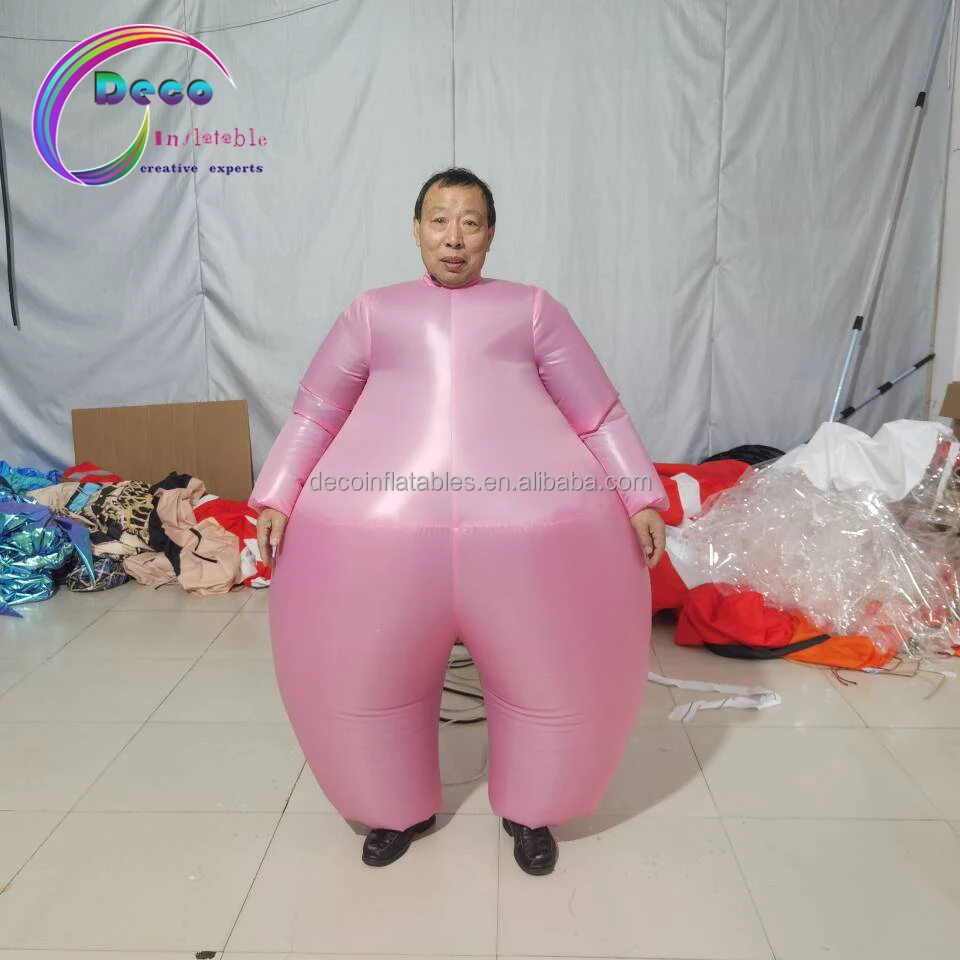 Among Us Adult Size Inflatable Costume Full Body Jumpsuit Pink Version