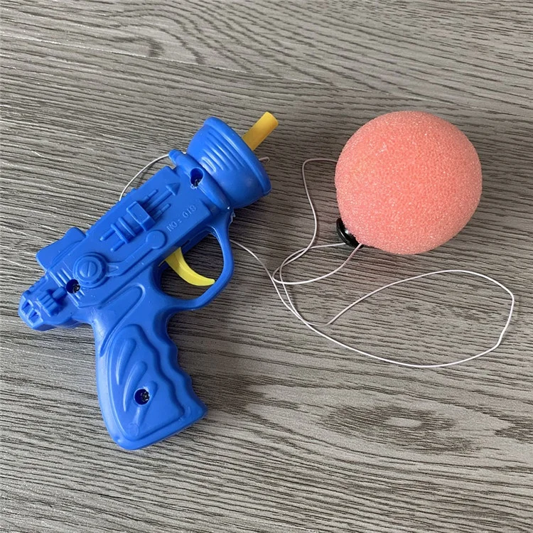 Wholesale Interesting Creativity Kids Small Plastic Launchers Soft Sponge Ball Shooting Gun Toy