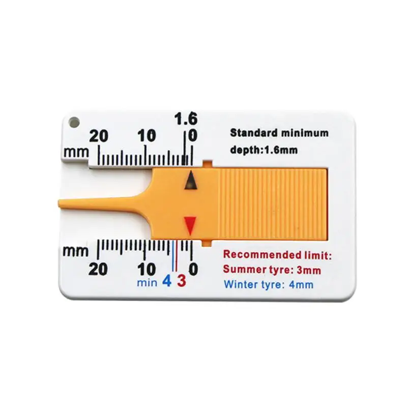 0 20mm Auto Tyre Tread Depth Gauge Caliper Tire Wheel Measure Meter