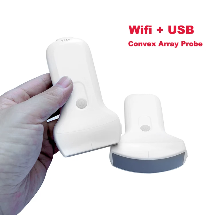 Portable Dual Scanner Wireless Ultrasound Linear Probe 128 Elements High Frequency Handheld Electric Power Made Metal Plastic