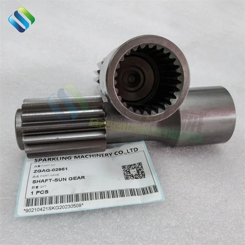 SKGM ZGAQ-02951 Sun Gear Shaft for Hyundai R140W-9 Excavators