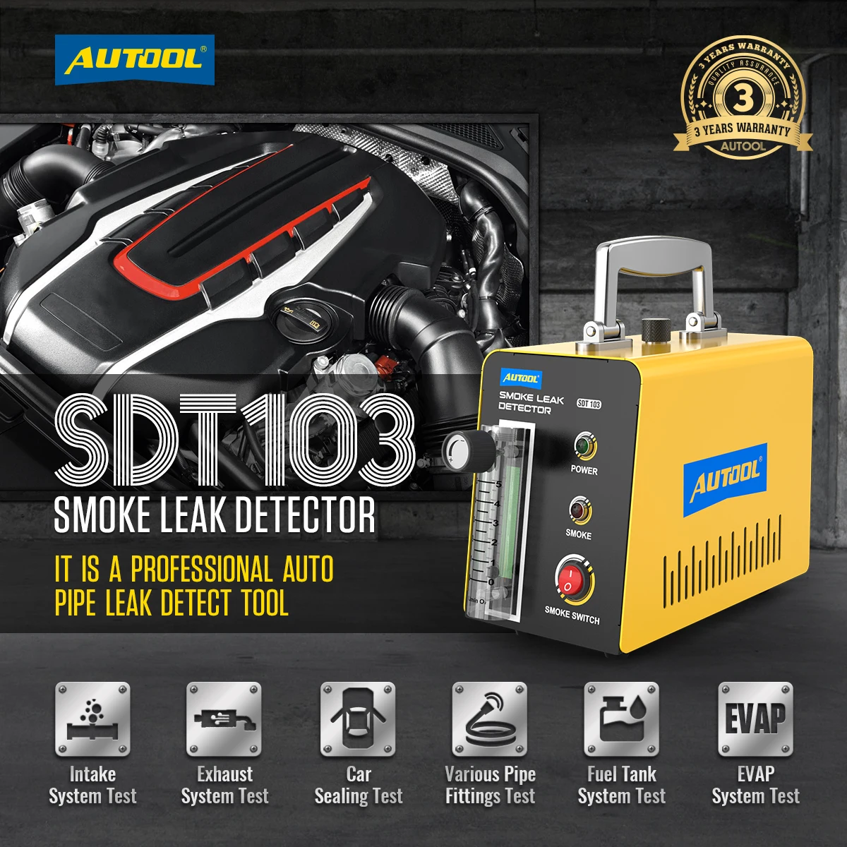Automotive Smoke Machine Evap Vacuum Smoke Diagnostic Tools Car Smoke ...