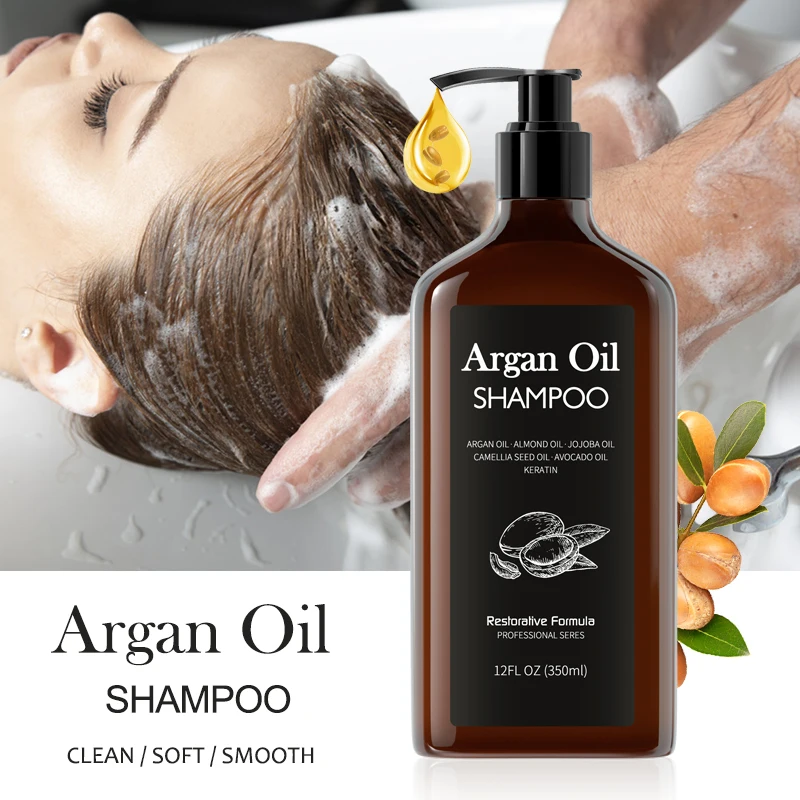 
Фирменный органический шампунь и кондиционер с аргановым маслом для роста волос 