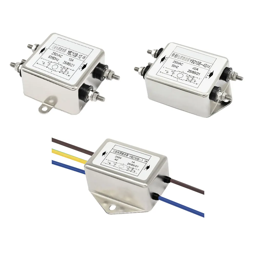 1A 3A 6A 10A 20A 30A 40A 50A 75A 100A 150A 200A Single Section Power EMI Filter for Medical with CE FCC UL ROHS