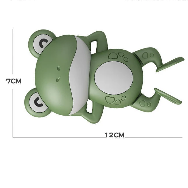 Ванная комната играть с водой с рисунками героев из мультфильмов, рисунок лягушки вверх с цепочкой сверху плавающий ванны младенца животных заводная игрушка для ванной