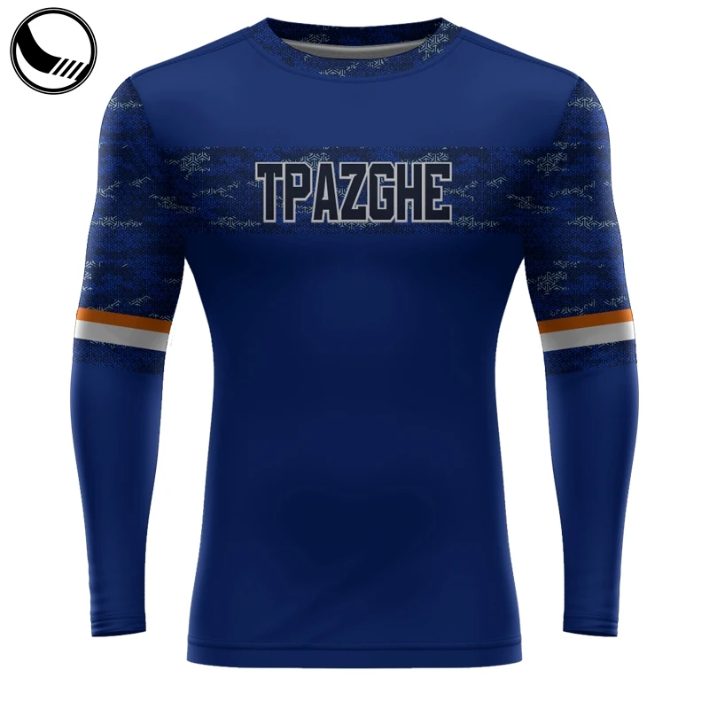 Mens Long Sleeve Boxing Rash Guard