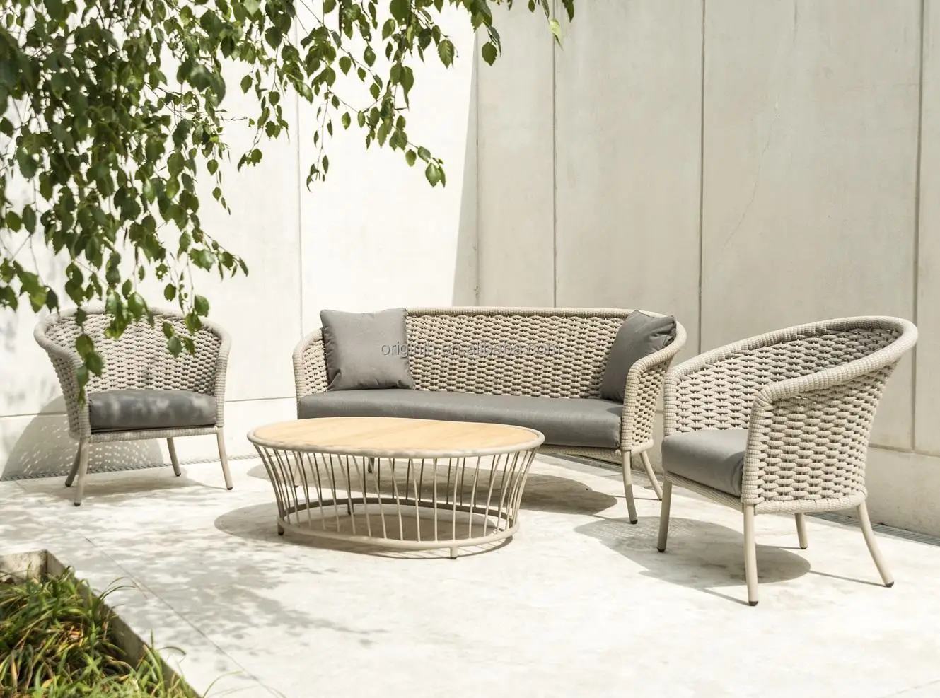 High Quality Braided Rope With Powder Coated Tubular Aluminium Frames