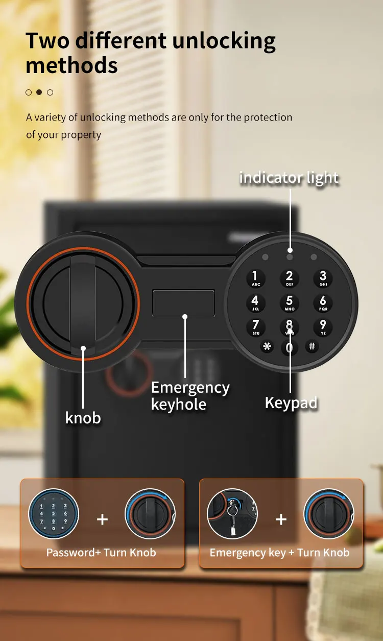 CEQSAFE American Digital Security Safe Box Home Money Mini Safe Box supplier