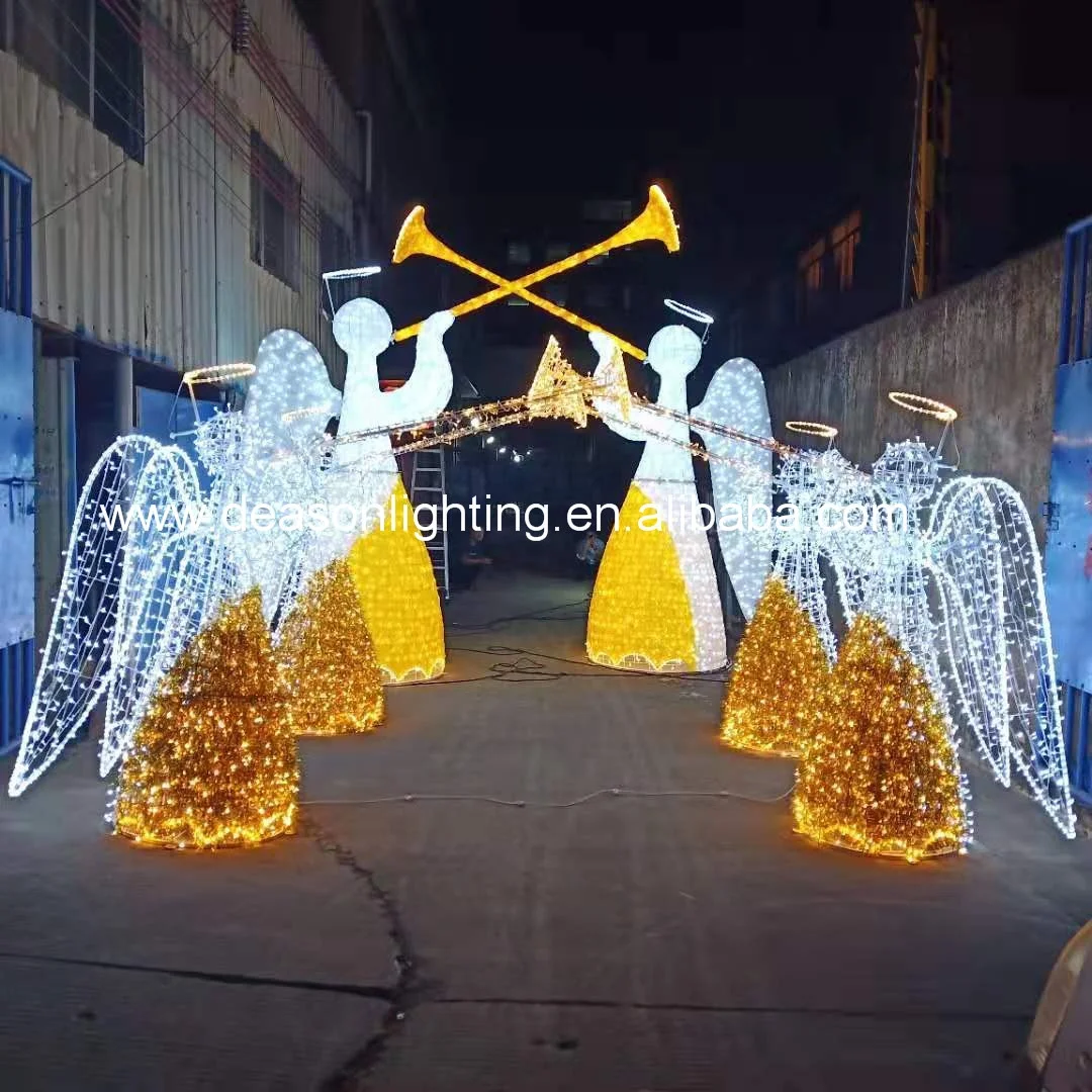 Outdoor Christmas Acrylic Angel - IP65/IP44 LED Lights