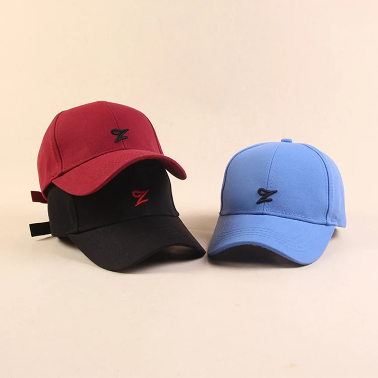 ACE Fashion Custom Embroidered Baseball Cap Women Hat Manufacturers Wholesale Thin Black 6 Panel Curve Brim Cap 6-panel Hat OEM