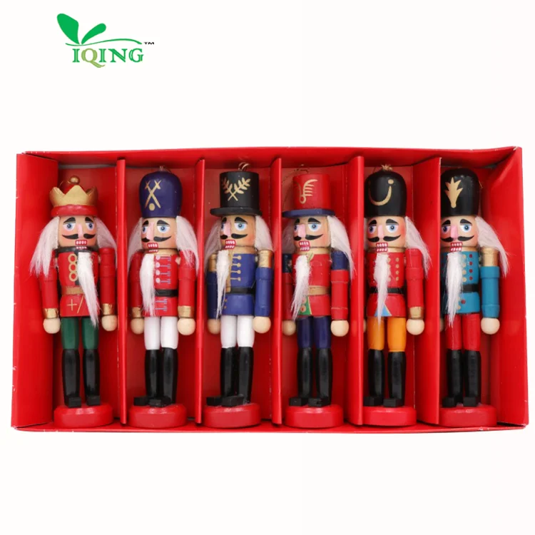 Amosfun 6 Pcs 12 Cm De Noël Casse-Noisette Ornements Ensemble en Bois Casse-Noisette Chiffres Soldat Jouet en Bois Poupée Figurines Peinture Jouet Amosfun 6 Pcs 12 Cm De Noël Casse-Noisette Ornements Ensemble en Bois Casse-Noisette Chiffres Soldat Jouet en Bois Poupée Figurines Peinture Jouet