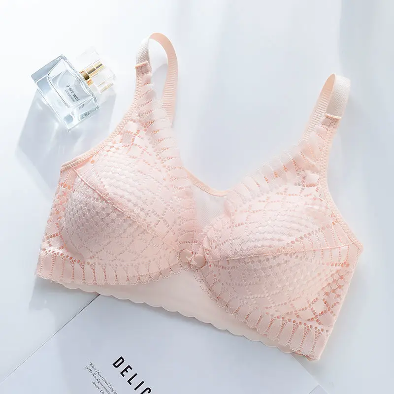 3444 Bc Front Open Seamless Cotton Nursing Bra Plus Size Lace