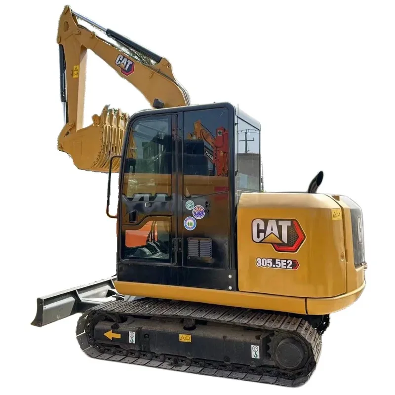 5.5 Ton Mini Excavator Digger 305.5 Used Good Condition Crawler Excavator Digger Cat Caterpillar Excavator  for Sales