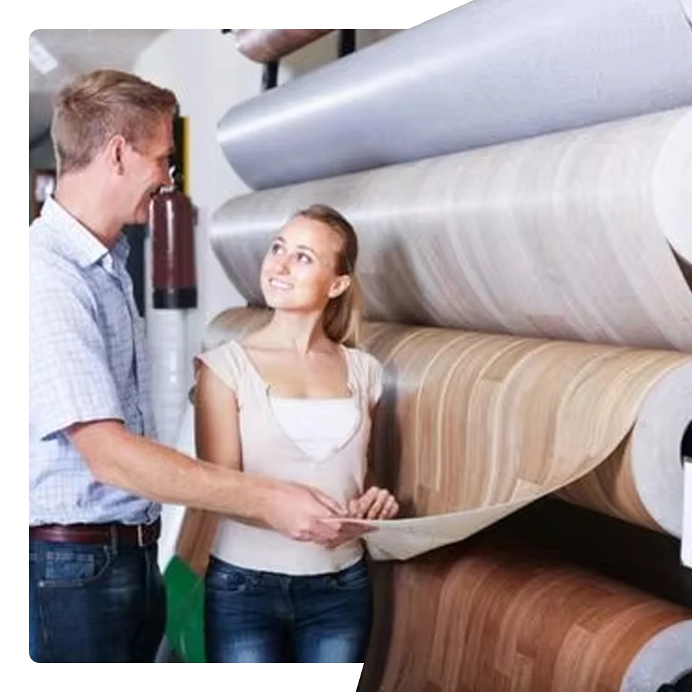 Factory in China Non-Slip PVC Sheets Linoleum Roll Flooring Waterproof Indoor Vinyl Roll for Hospitals 7mm & 8mm Thickness