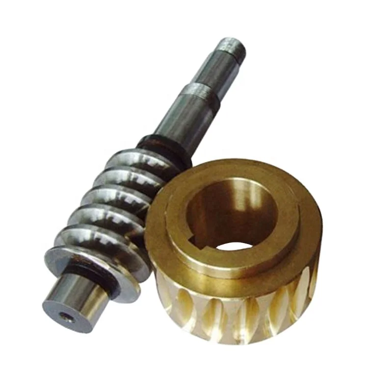 Customized Precision CNC Metal Worm Shaft Brass Worm gears