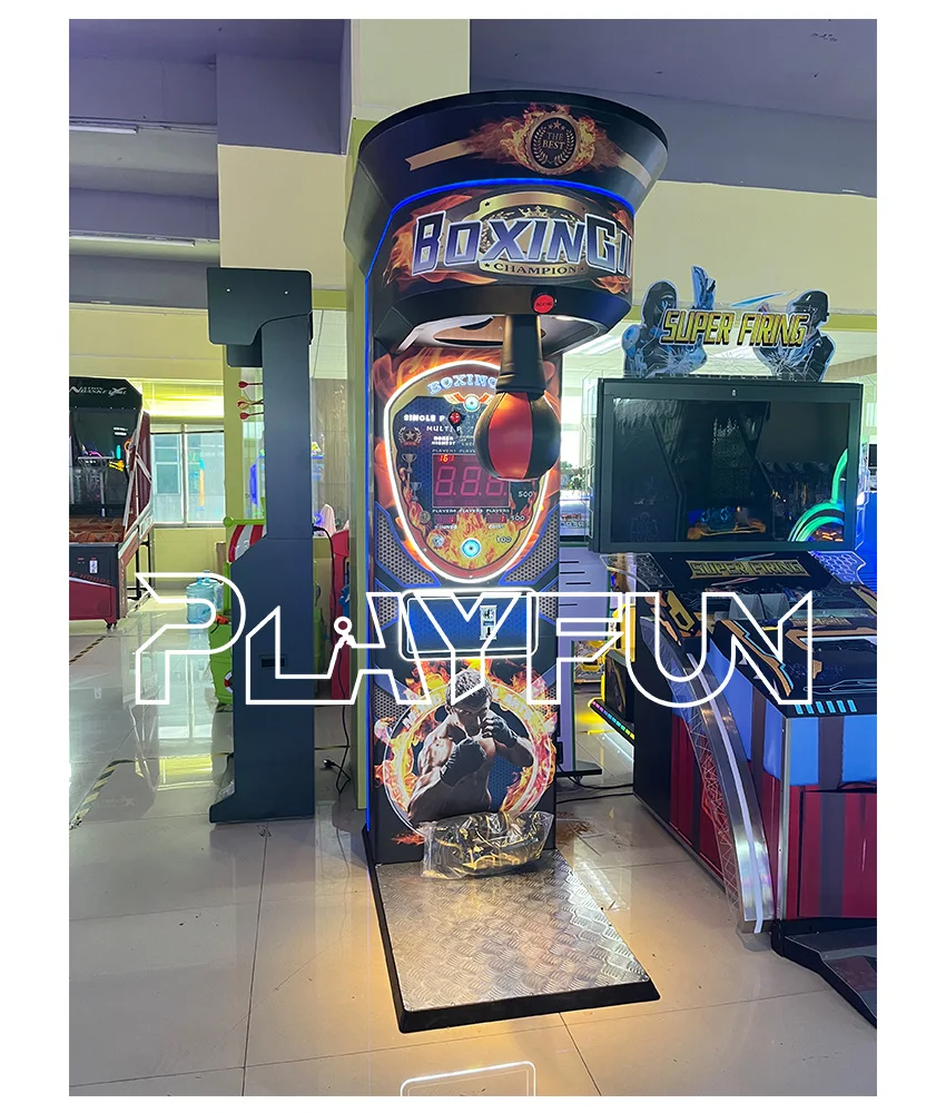 플레이펀 실내 펀칭 및 킥복싱 티켓 코인 작동식 복싱 아케이드 게임기 (게임 센터용)
