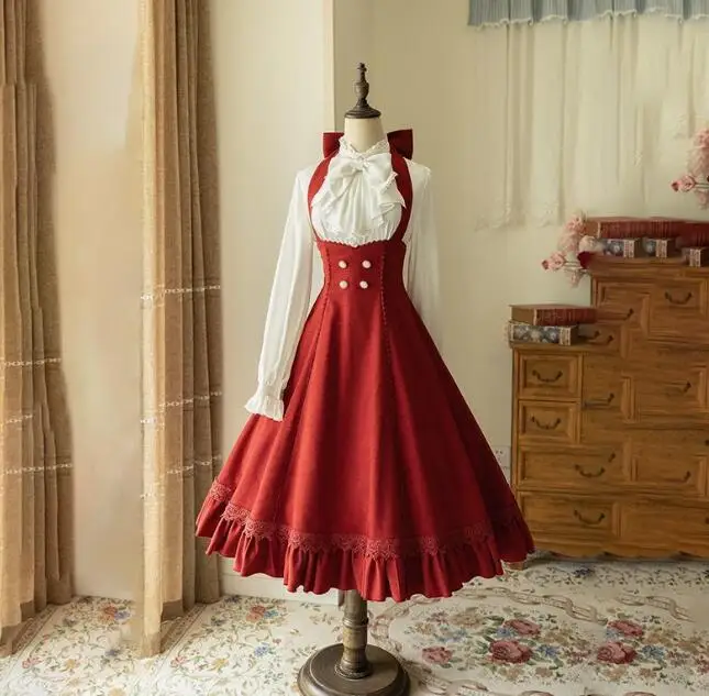 Ecowalson Gothic Lolita Dress Perfect for Halloween Cosplay - Main Image