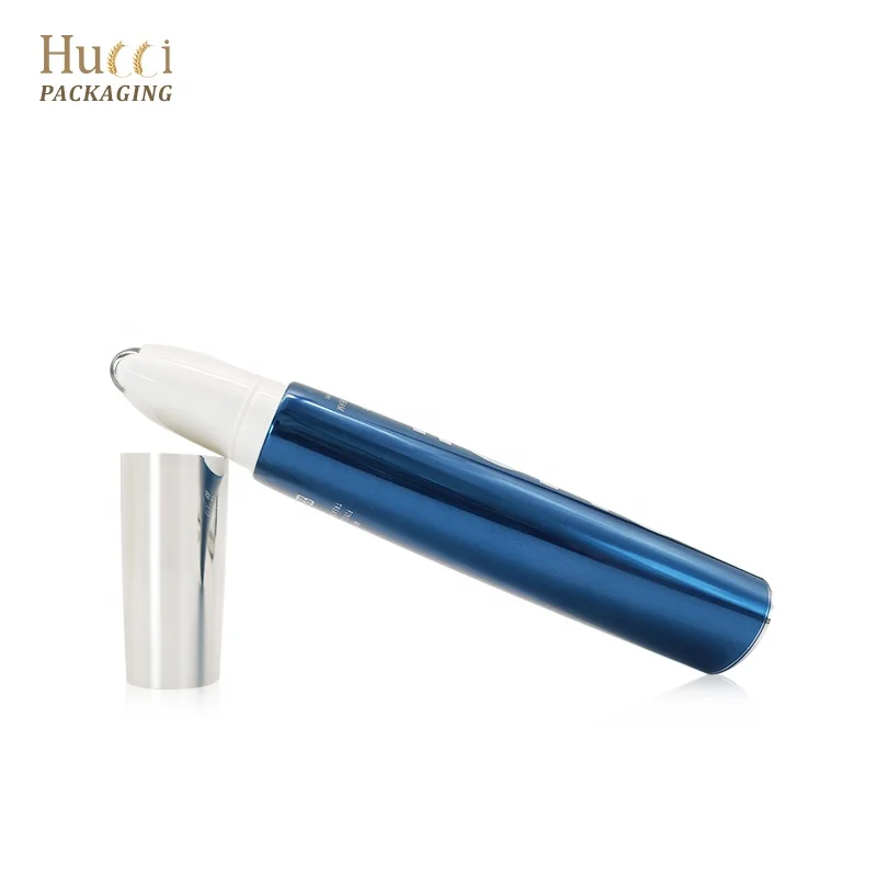 30 Ml 60 Ml OEM Empty Single Stainless Roller Applicator Cosmetic Tube Massage Packaging for Face Lifting Oil Serum Lotion Cream