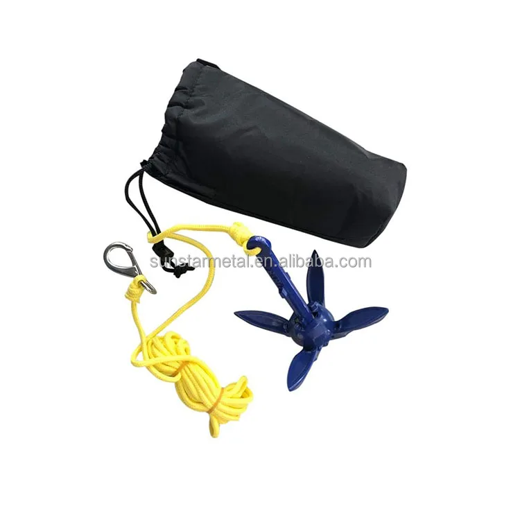 Marine Kayak Anchor 40ft Rope Premium 3.5lb Folding Accessories Fishing Kayaks Canoe Jet Ski SUP Paddle Board Marine Kayak Anchor 40ft Rope Premium 3.5lb Folding Accessories Fishing Kayaks Canoe Jet Ski SUP Paddle Board