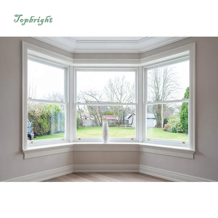 Aluminium Vertical Sliding Window Thermal Break Screen Double Hung Glazed windows