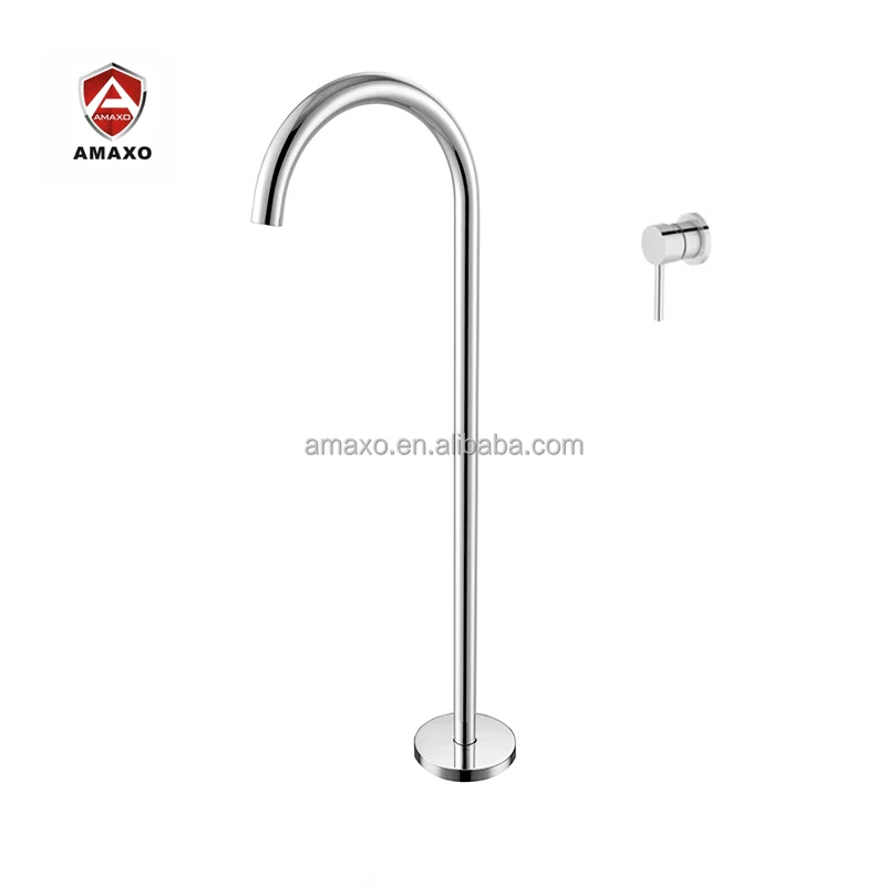 Aida Sanitary Ware Stand Floor Free Standing Shower Bathtub Faucet Taps