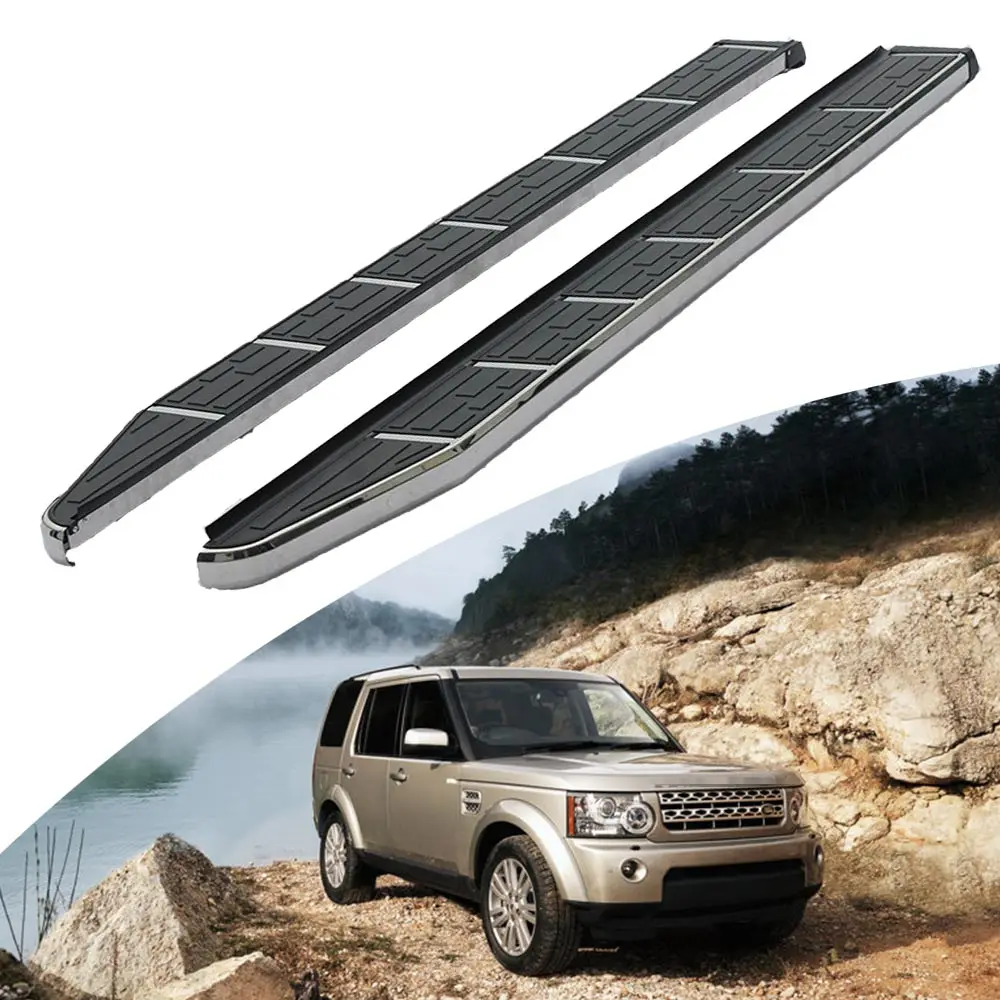 thumbnail image 2 of Aluminium Side Steps Running Boards For Land Rover Discovery 3 & 4 2004-2016 Silver 2 of 6