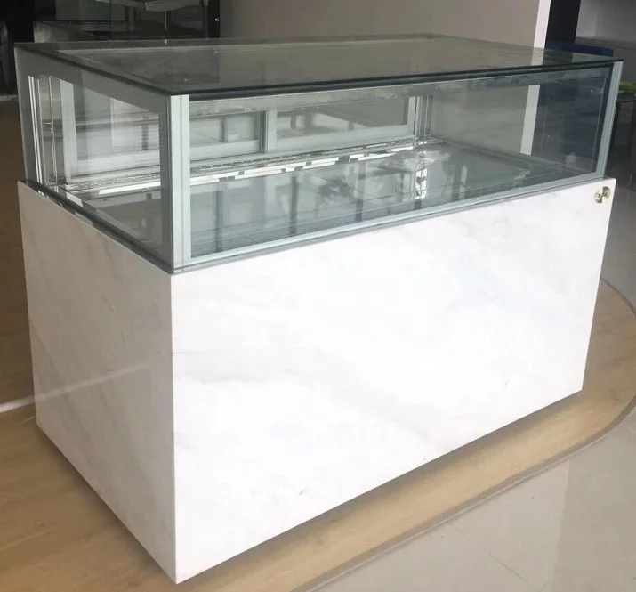 Temperature and Humidity Control Chocolate Display Chiller Cabinet Square Glass Showcase Fridge
