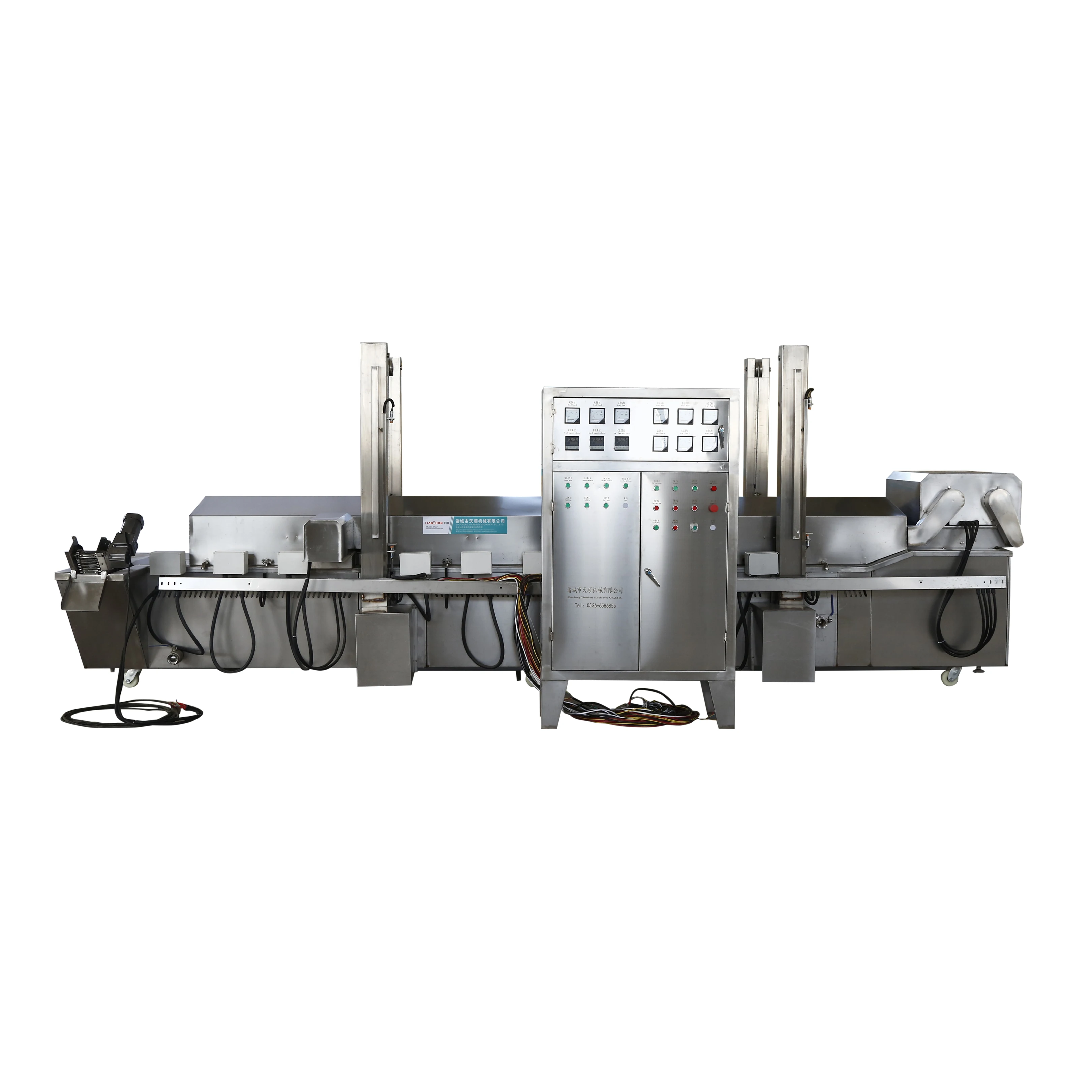 Automatic Blanching System for Green Beans Commercial Vegetable Processing Continuous Blanching Boiling Cooking Machine