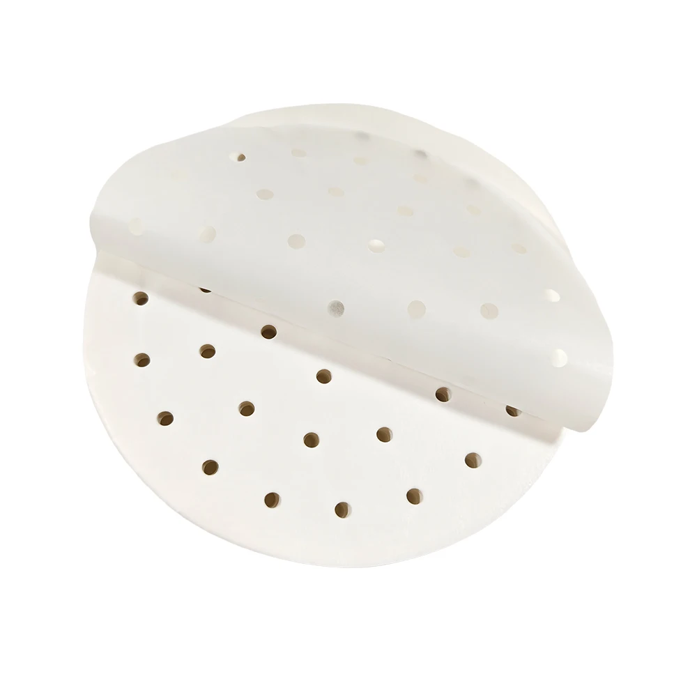 OEM custom household steamer paper steamed bun paper pad non-stick food grade steamer mat disposable silicone oil paper