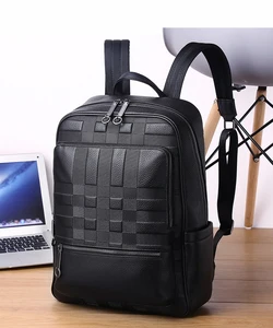 Backpack Shoulder Bag for Men Women Vintage PU Leather Large Capacity Backpack