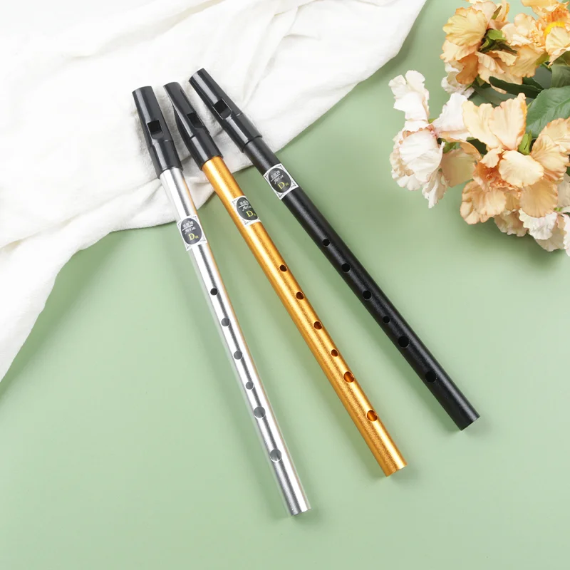 6 Holes Copper Traditional Irish Whistle Flute C/D Key Flute Chanter Mini Pocket Musical aperçu 4