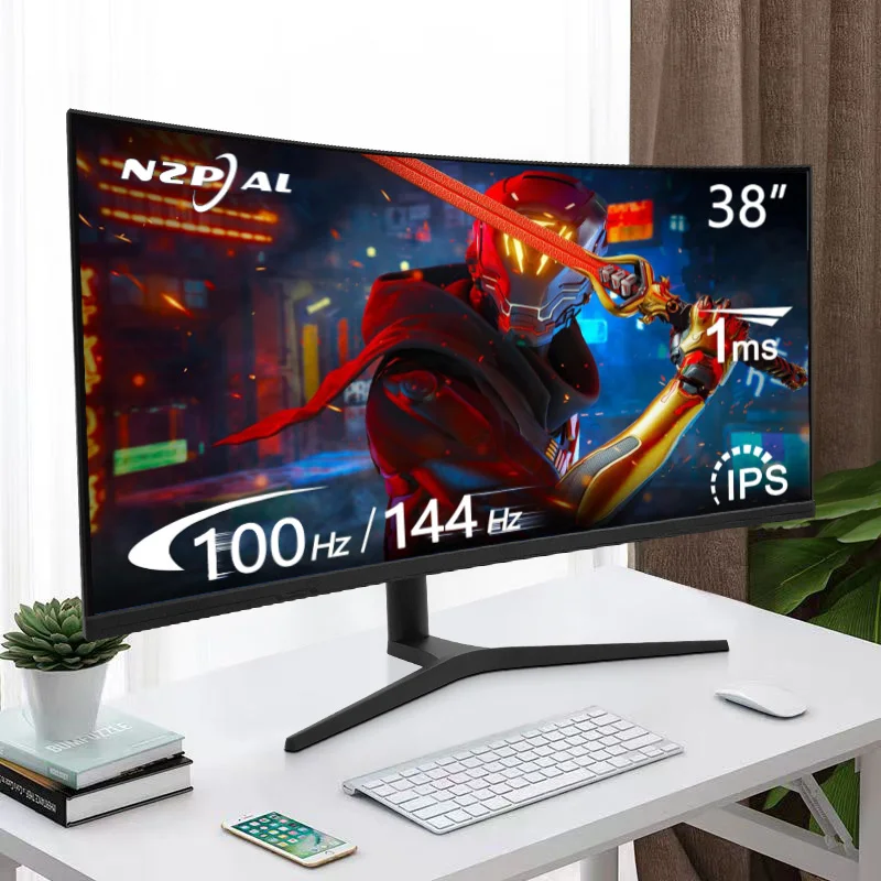 Ultrawide 38 Inch Curved Monitor 4k 144Hz 165hz Gaming Monitores Gaming ...
