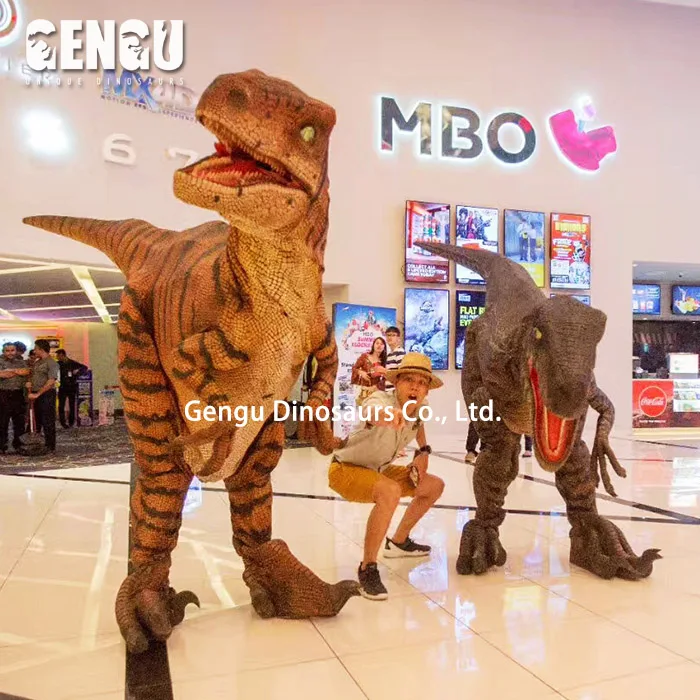 Реалистичный костюм Raptor для парка развлечений, динозавр